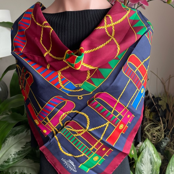 LongChamp Silk Scarf - Picture 4 of 14